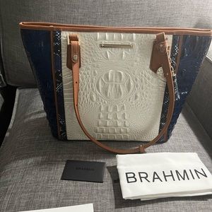 Brahmin Medium Asher in Ever popular Milk Atlantic’s